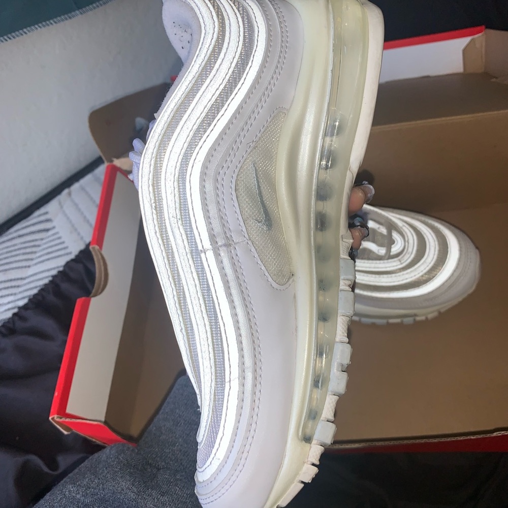 Air Max 97 - White/pure white platinum in size 6 - Picture 4 of 8
